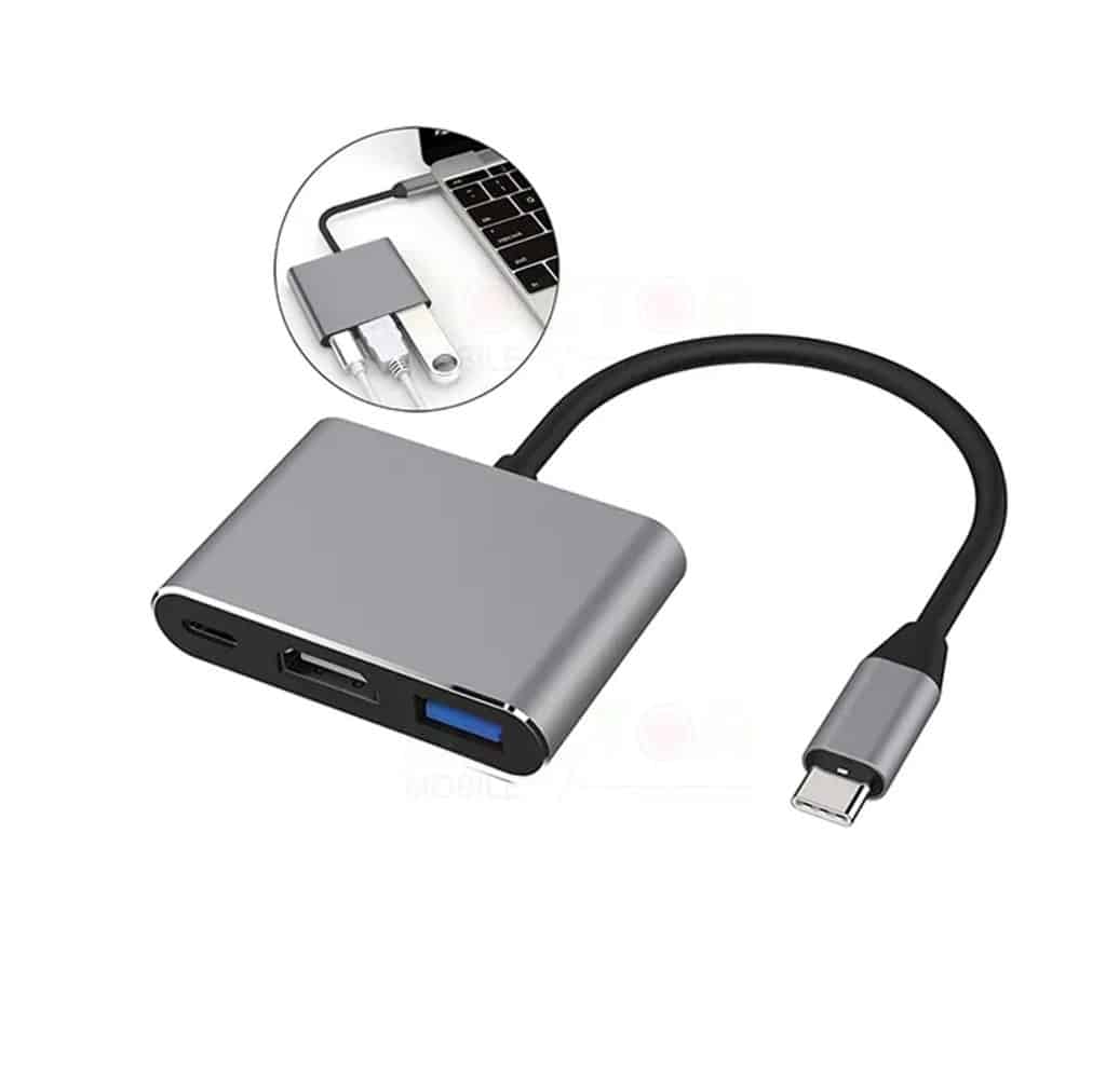 Type C to HDMI 3 in 1 adapter - Greenware