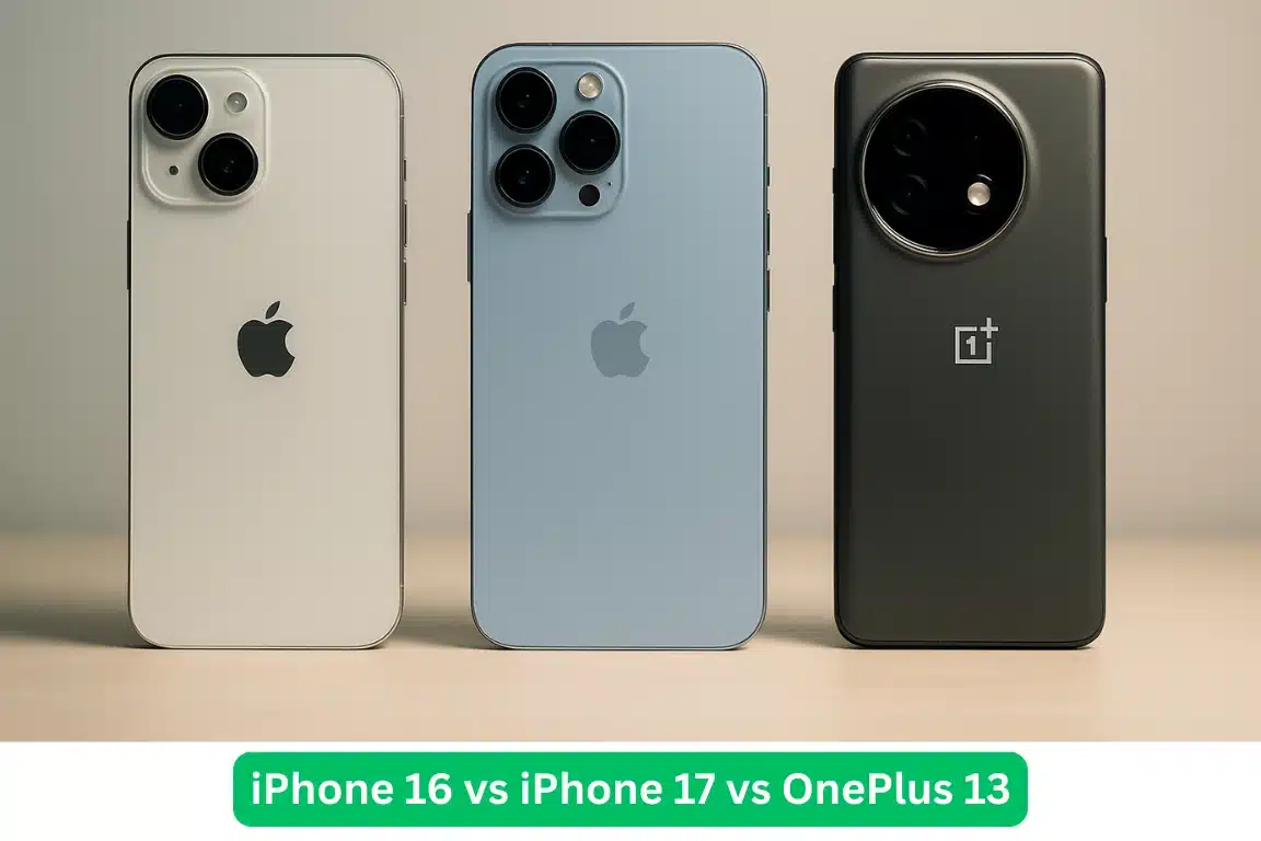 iPhone 16 vs iPhone 17 vs OnePlus 13 — Which Mobile is Best? 11 iPhone 16 vs iPhone 17 vs OnePlus 13