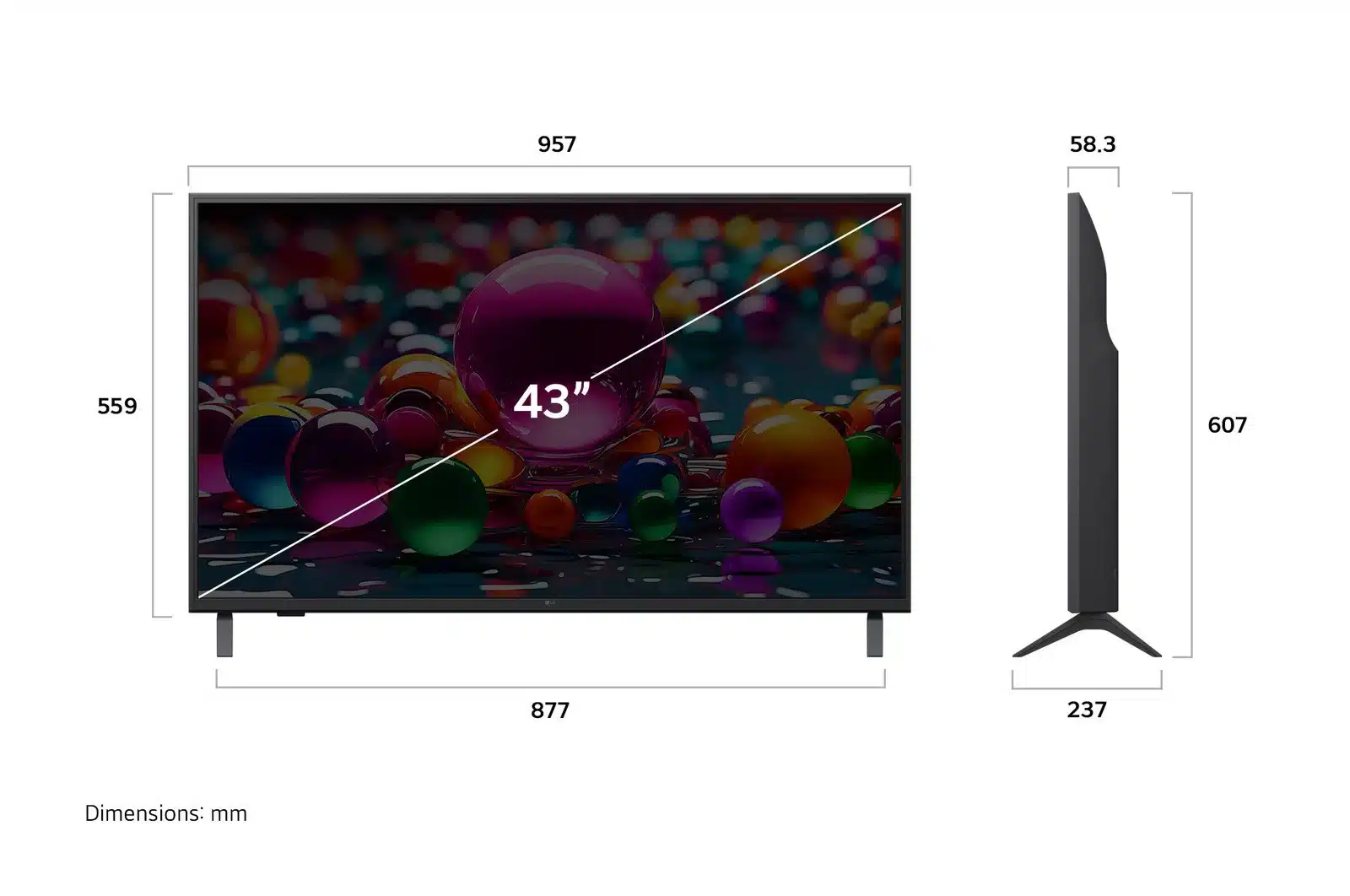 LG 43″ UA8450 UHD AI 4K Smart TV 2 LG 43″ UA8450 UHD AI 4K Smart TV - Image 2