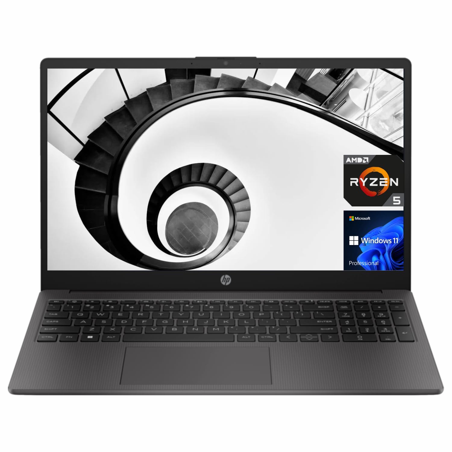 HP 255 G10 Ryzen 5 Laptop 16GB RAM 512GB SSD 15.6 Inch Turbo Silver 1 hp 255 g10 ryzen 5 laptop