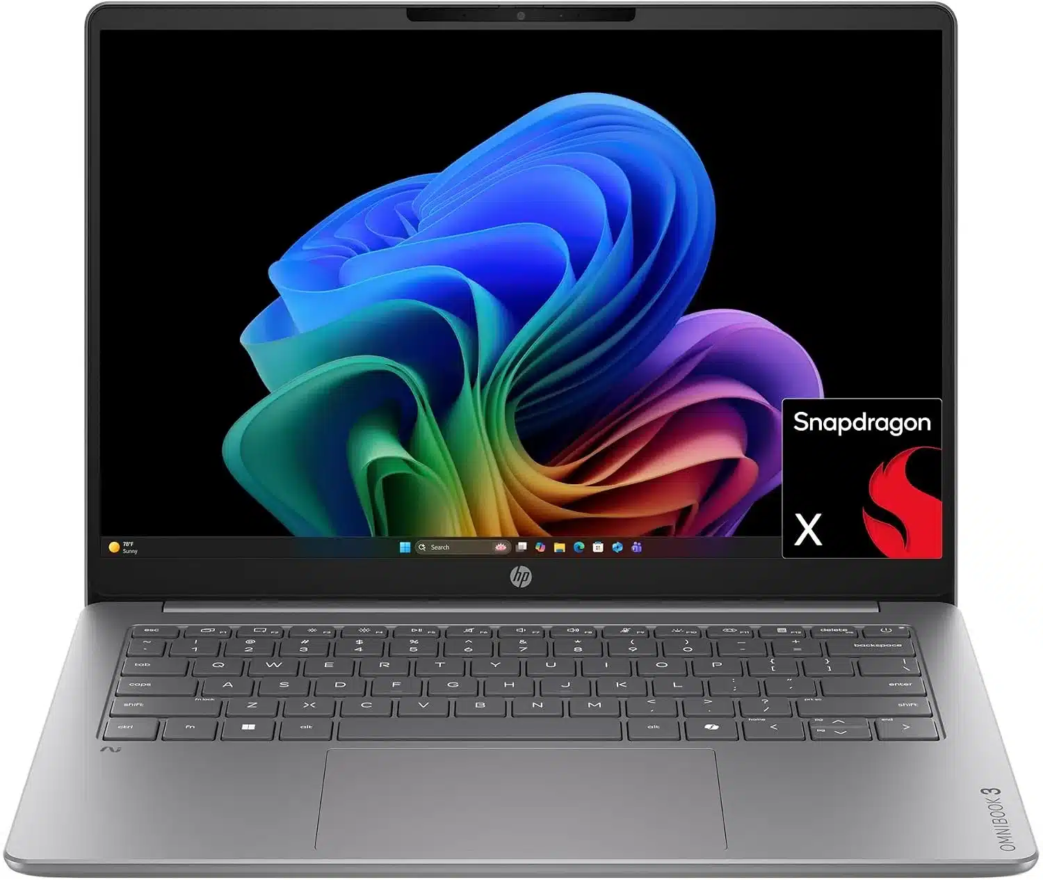 HP OmniBook 3 14-hz0015dx Snapdragon X Laptop 1 hp omnibook 3 14-hz0015dx